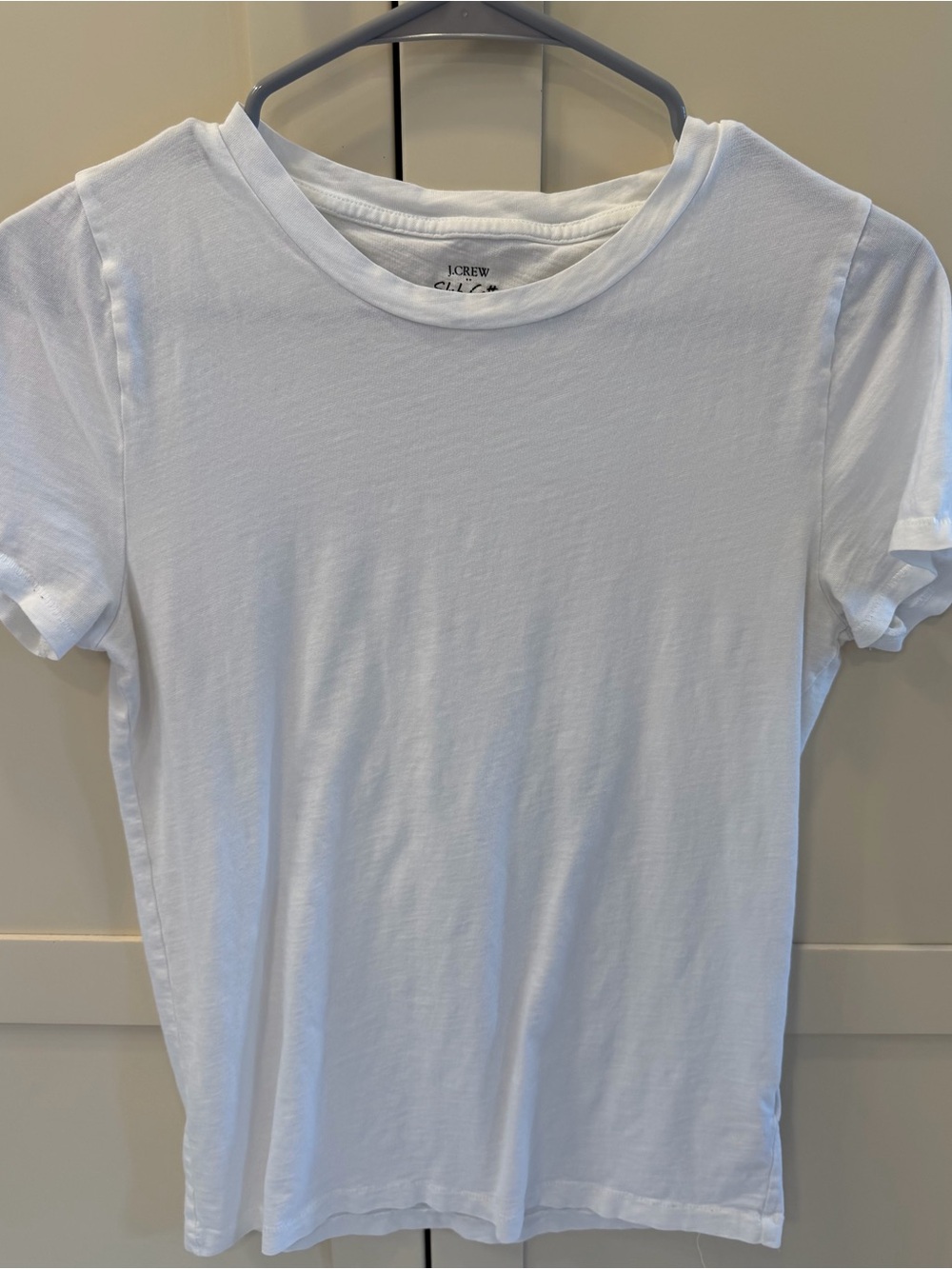 J. Crew White Short Sleeve Crewneck Tee